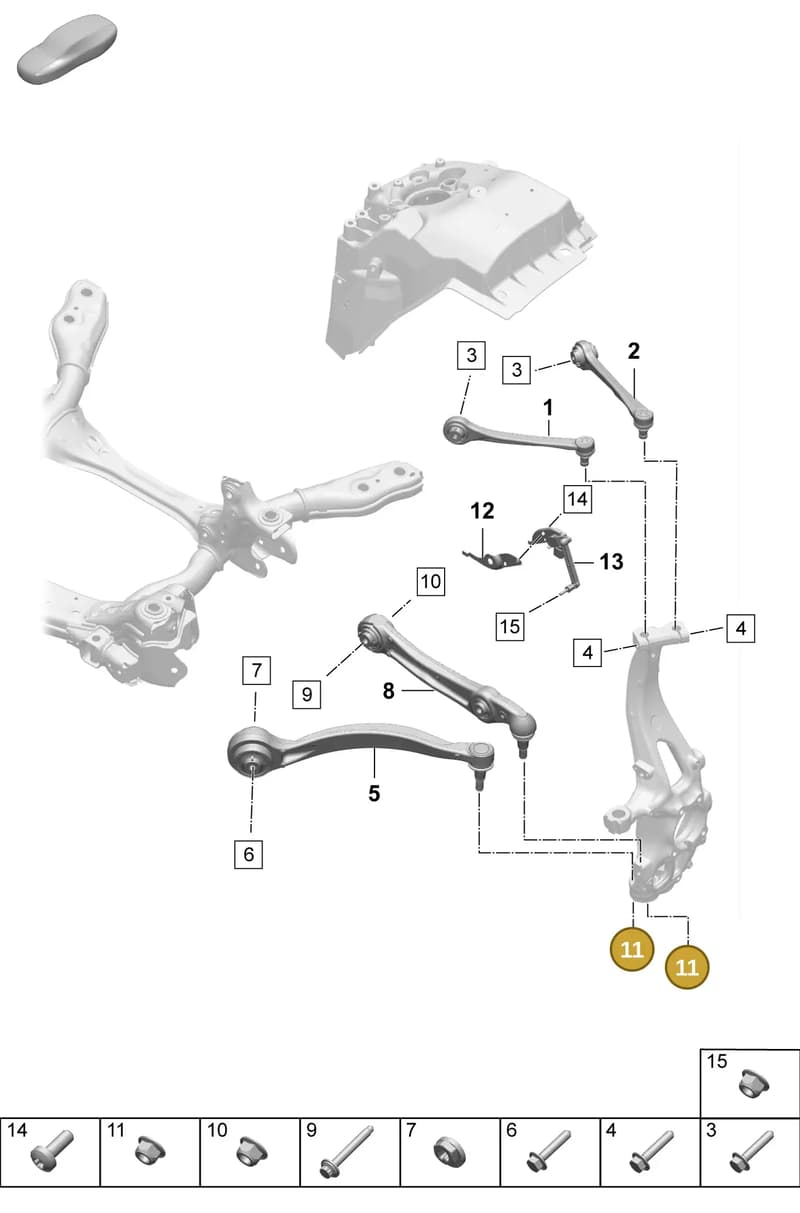 PAF009781 — Porsche Macan (2024-2024) diagram p61401050, position 11