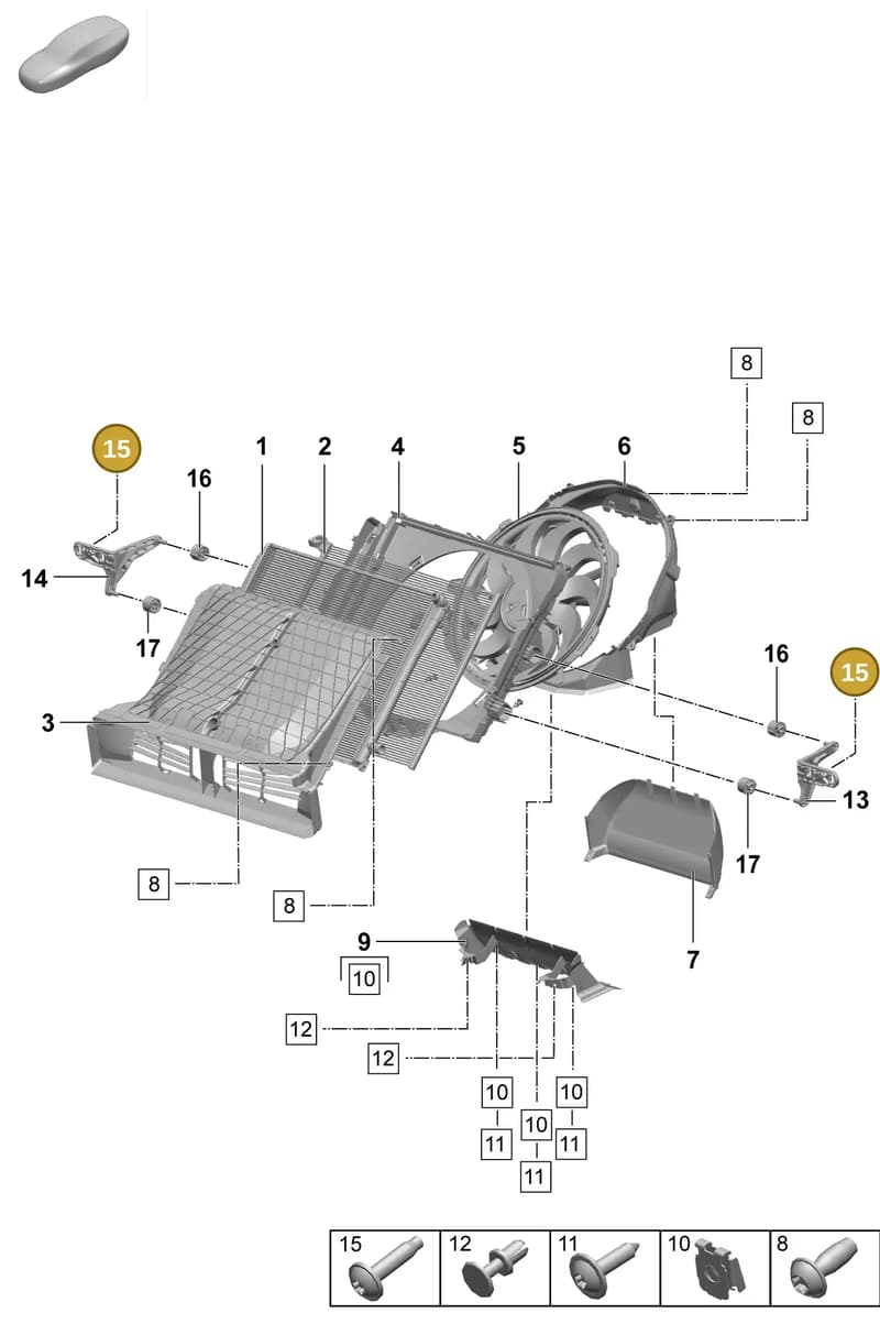 PAF009798 — Porsche Macan (2024-2024) diagram p61155200, position 15