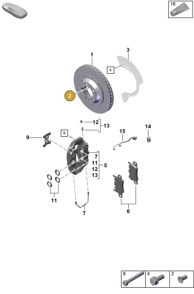 PAF009830 — Porsche Boxster Spyder (2019-2020) diagram p55603200, position 2