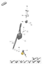 PAF009929 Porsche Hexagon Bolt