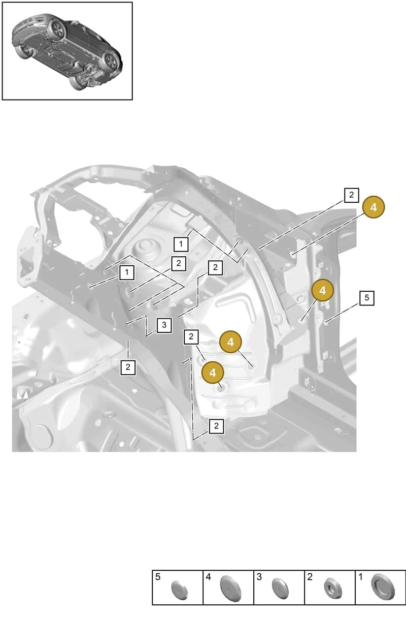PAF010041 — Porsche Macan (2018-2022) diagram p52806100, position 4