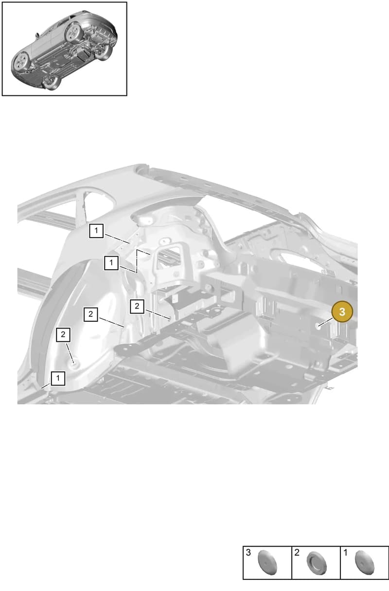 PAF010041 — Porsche Macan (2018-2022) diagram p52806500, position 3