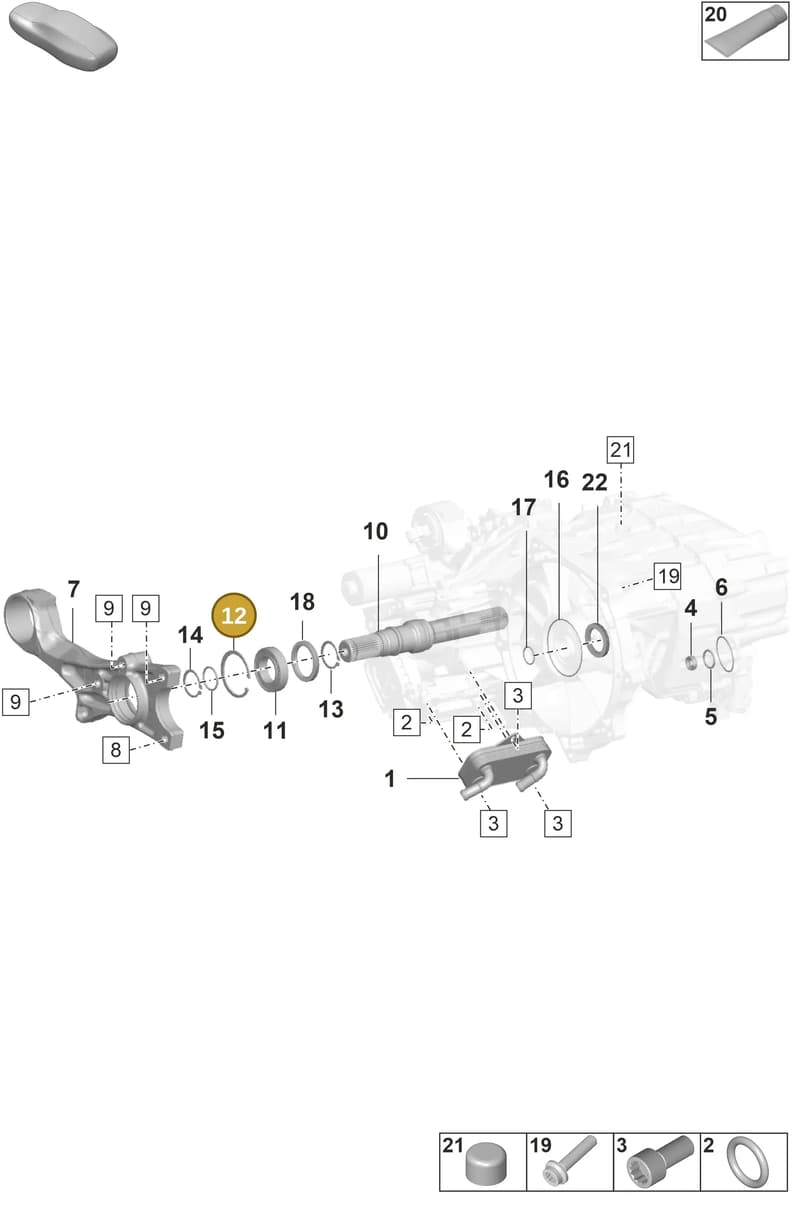 PAF010135 — Porsche Taycan Sport Turismo (2019-2024) diagram p56355100, position 12