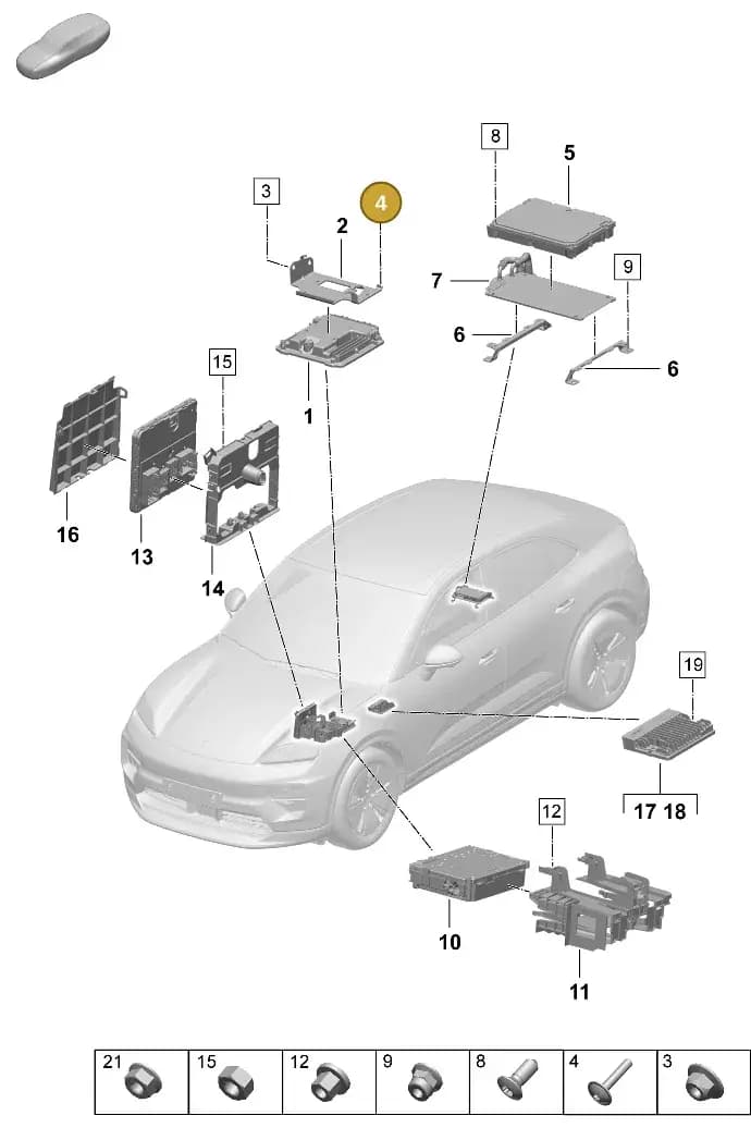 PAF010213 — Porsche Macan (2024-2024) diagram p61901010, position 4