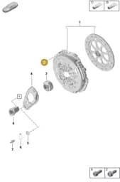 PAF010315 Porsche Bolt with Washer