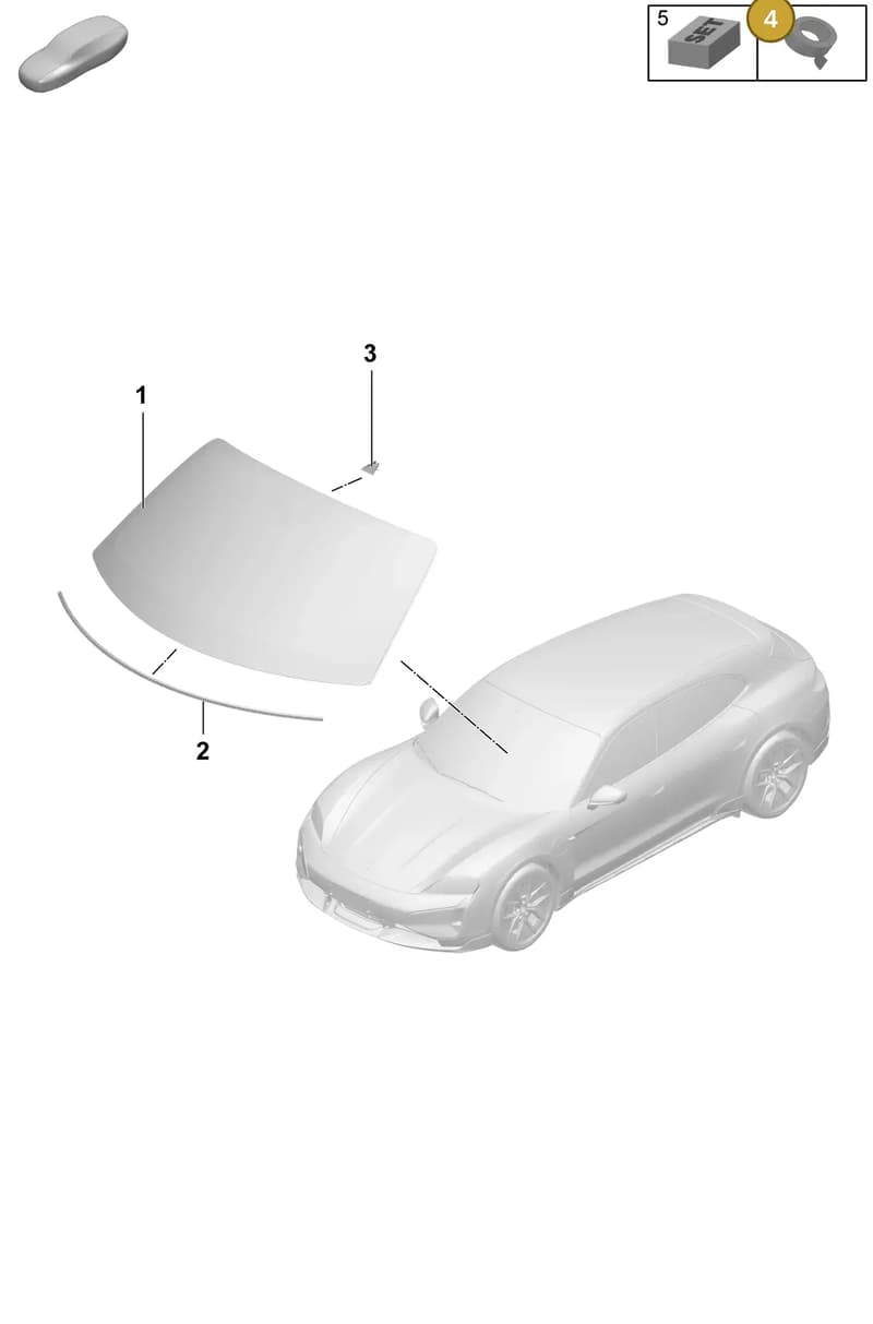 PAF011075 — Porsche Taycan Sport Turismo (2023-2025) diagram p64805000, position 4