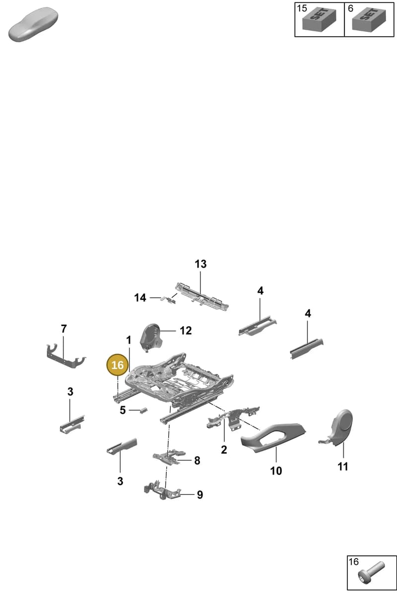 PAF011175 — Porsche Macan (2024-2024) diagram p61817100, position 16