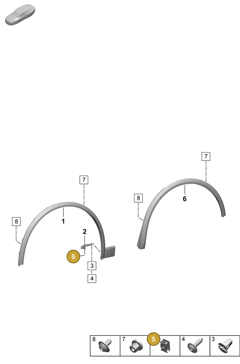PAF011359 — Porsche Macan (2024-2024) diagram p61810300, position 5