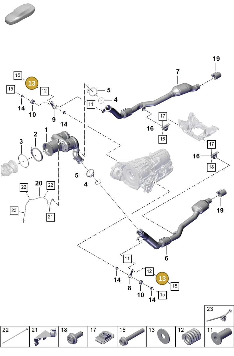 PAF01167026 — Porsche Cayenne Coupe (2023-2023) diagram p60202220, position 13