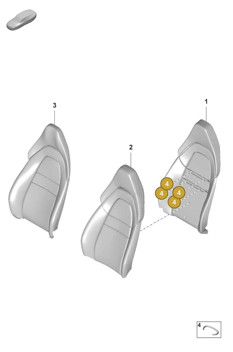 PAF015261 — Porsche Panamera (2020-2023) diagram p58817300, position 4