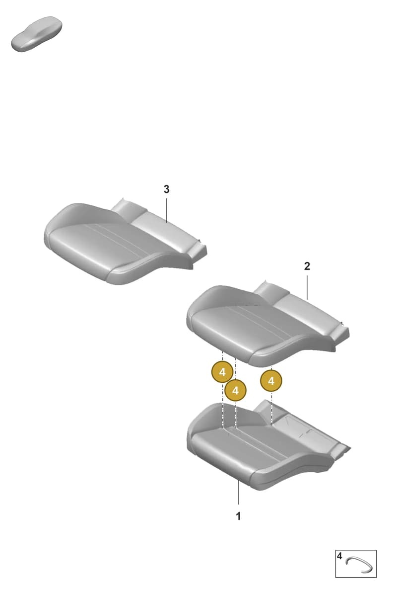 PAF015261 — Porsche Panamera (2020-2023) diagram p58817400, position 4
