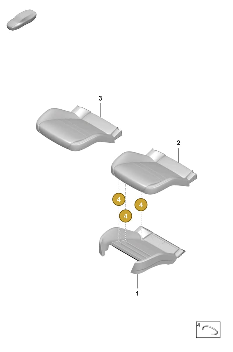 PAF015261 — Porsche Panamera (2020-2023) diagram p58817420, position 4