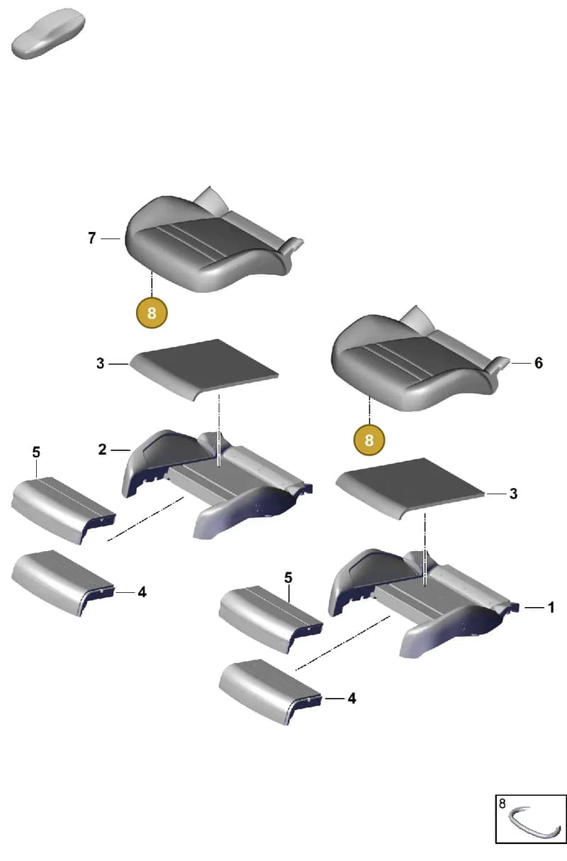 PAF015261 — Porsche Cayenne Coupe (2023-2023) diagram p60817410, position 8