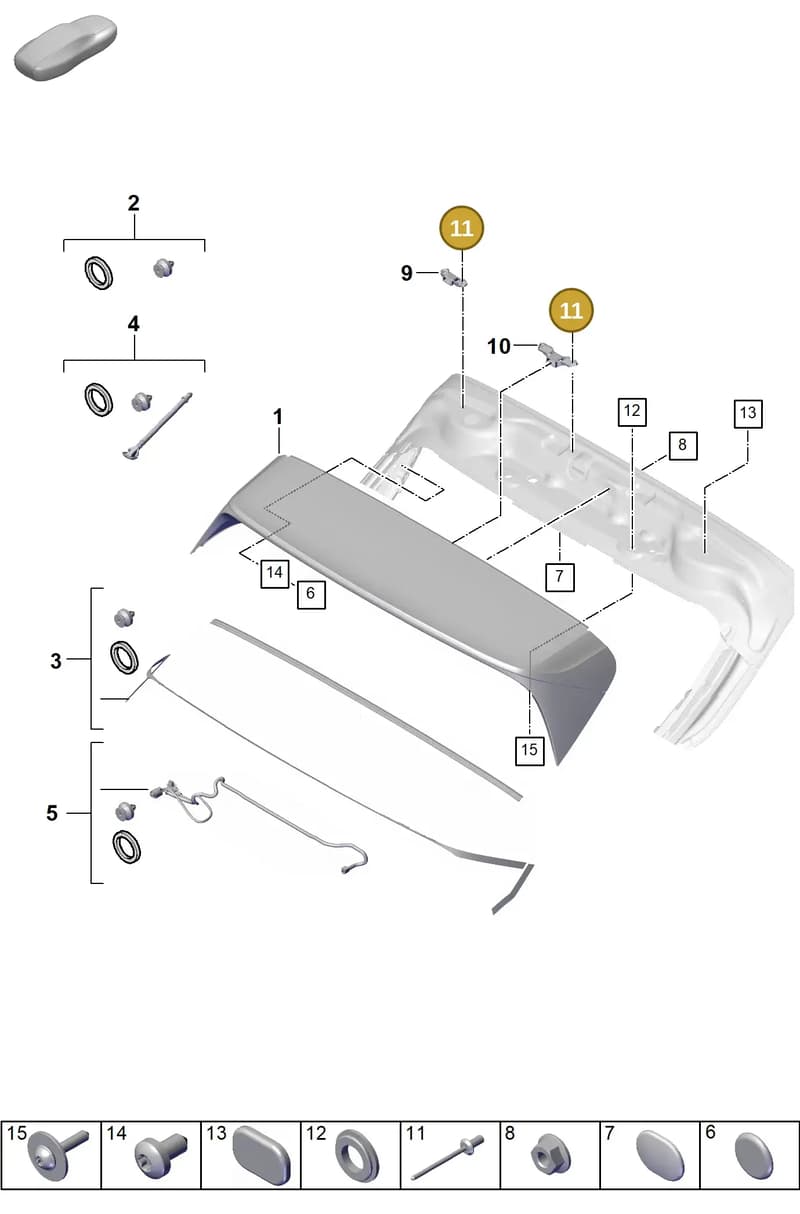 PAF016206 — Porsche Cayenne Coupe (2023-2023) diagram p60803150, position 11