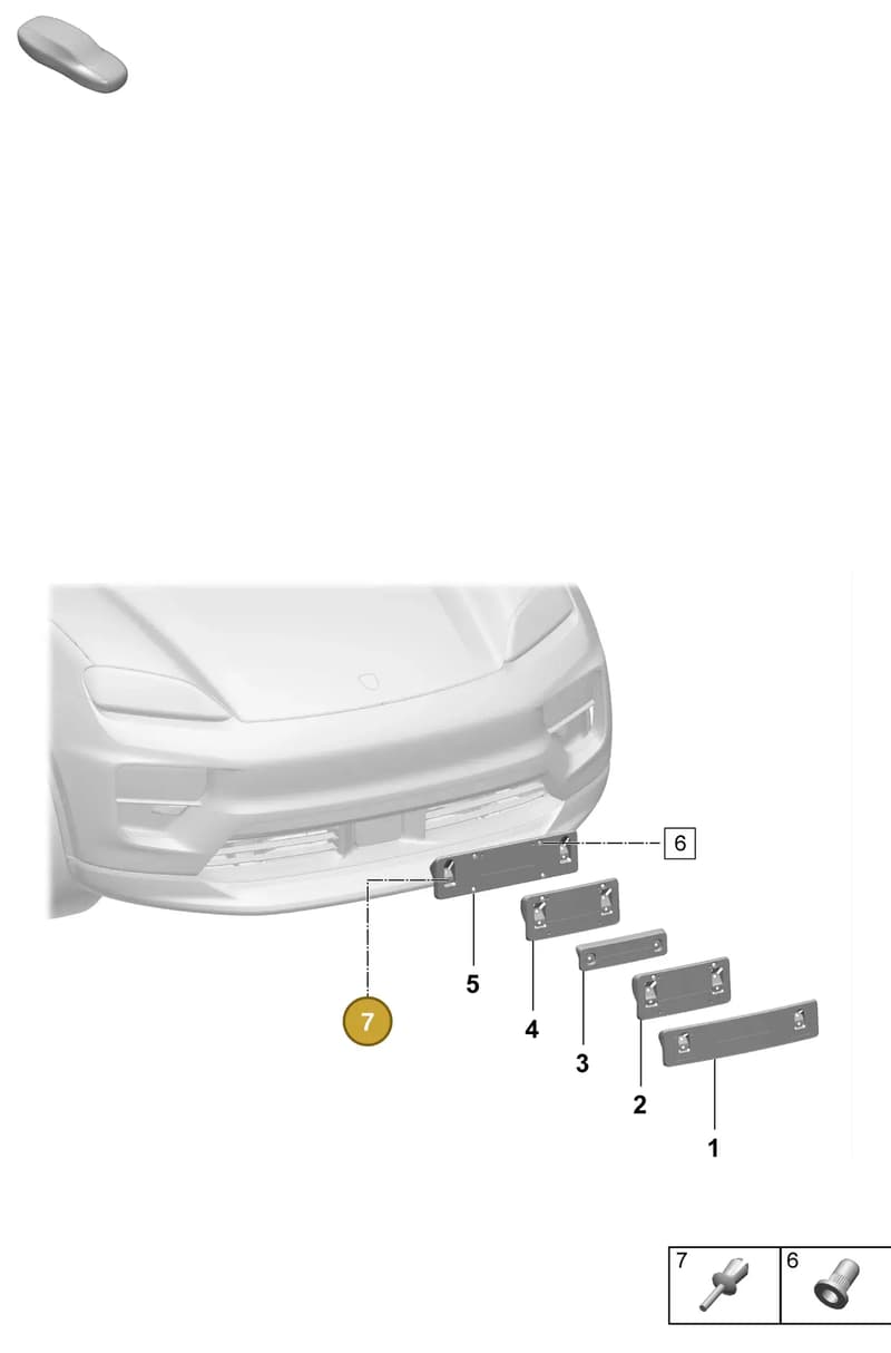 PAF038549 — Porsche Macan (2024-2024) diagram p61802310, position 7