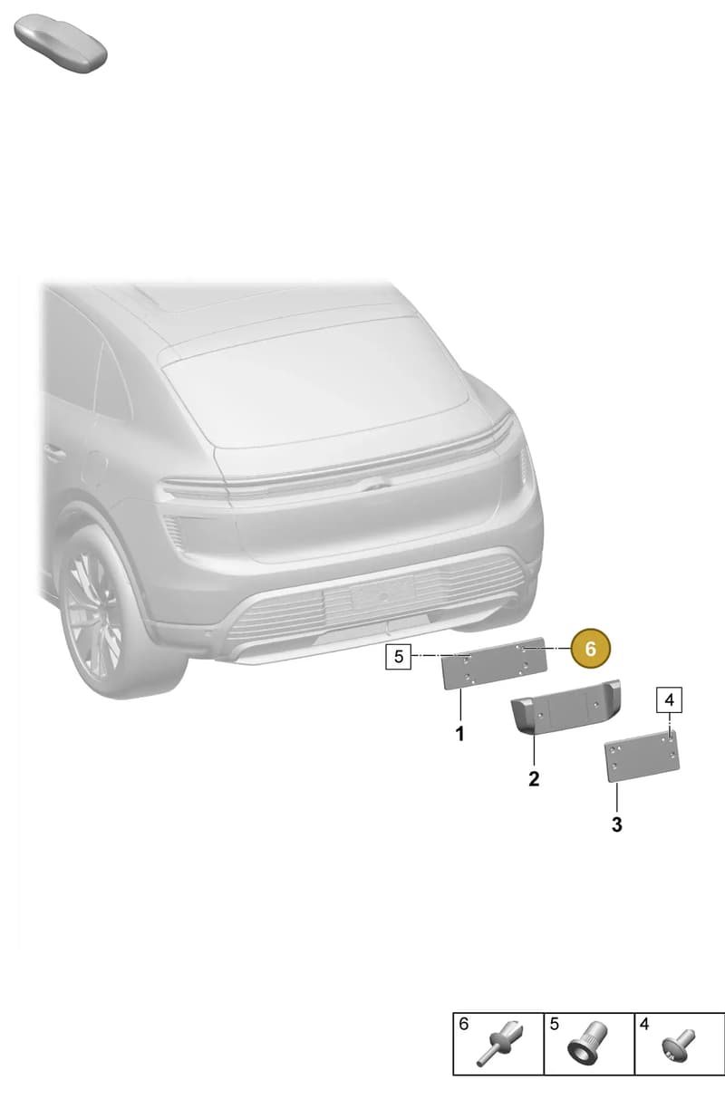 PAF038549 — Porsche Macan (2024-2024) diagram p61802800, position 6