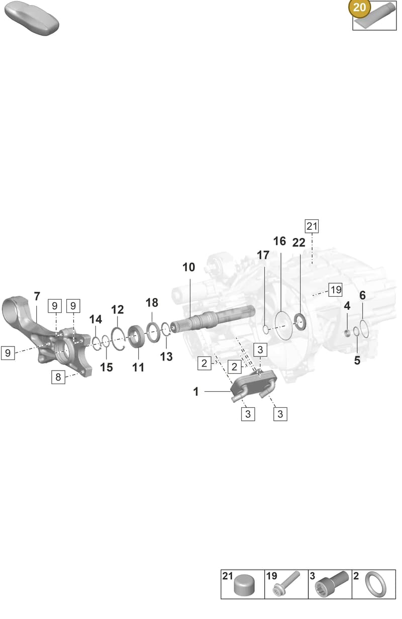PAF055128 — Porsche Taycan Sport Turismo (2019-2024) diagram p56355100, position 20