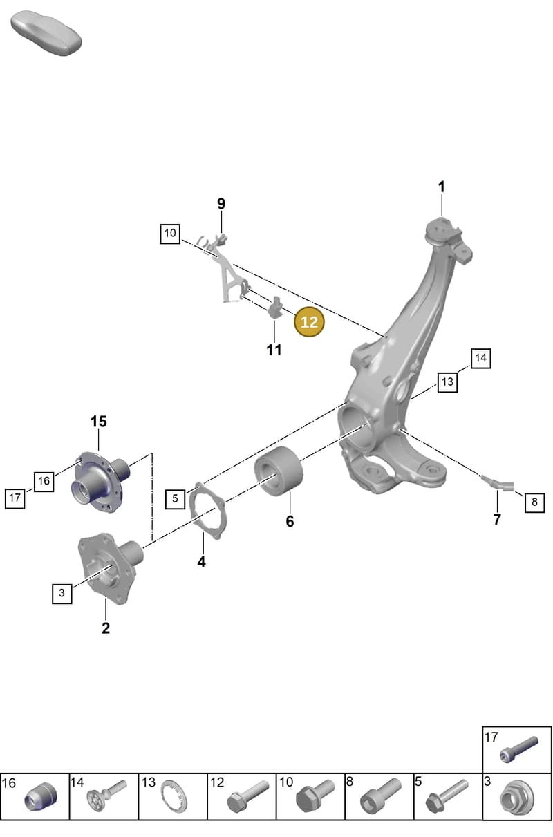 PAF10063604 — Porsche Panamera (2023-2025) diagram p62401020, position 12