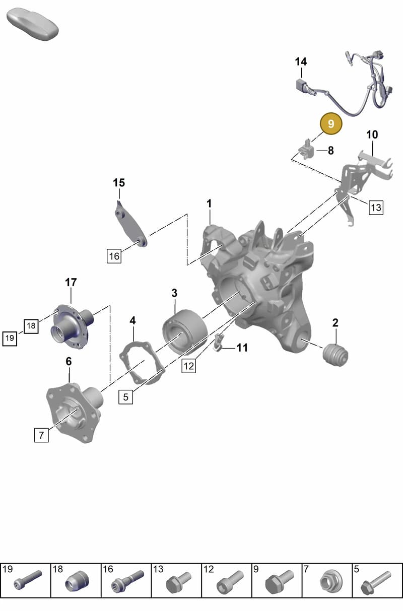 PAF10063604 — Porsche Panamera (2023-2025) diagram p62501020, position 9