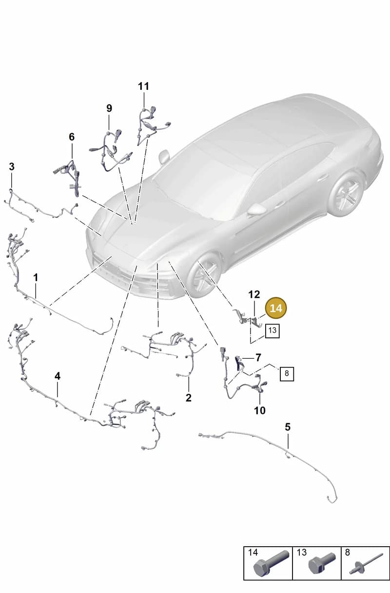 PAF10063604 — Porsche Panamera (2023-2025) diagram p62903400, position 14