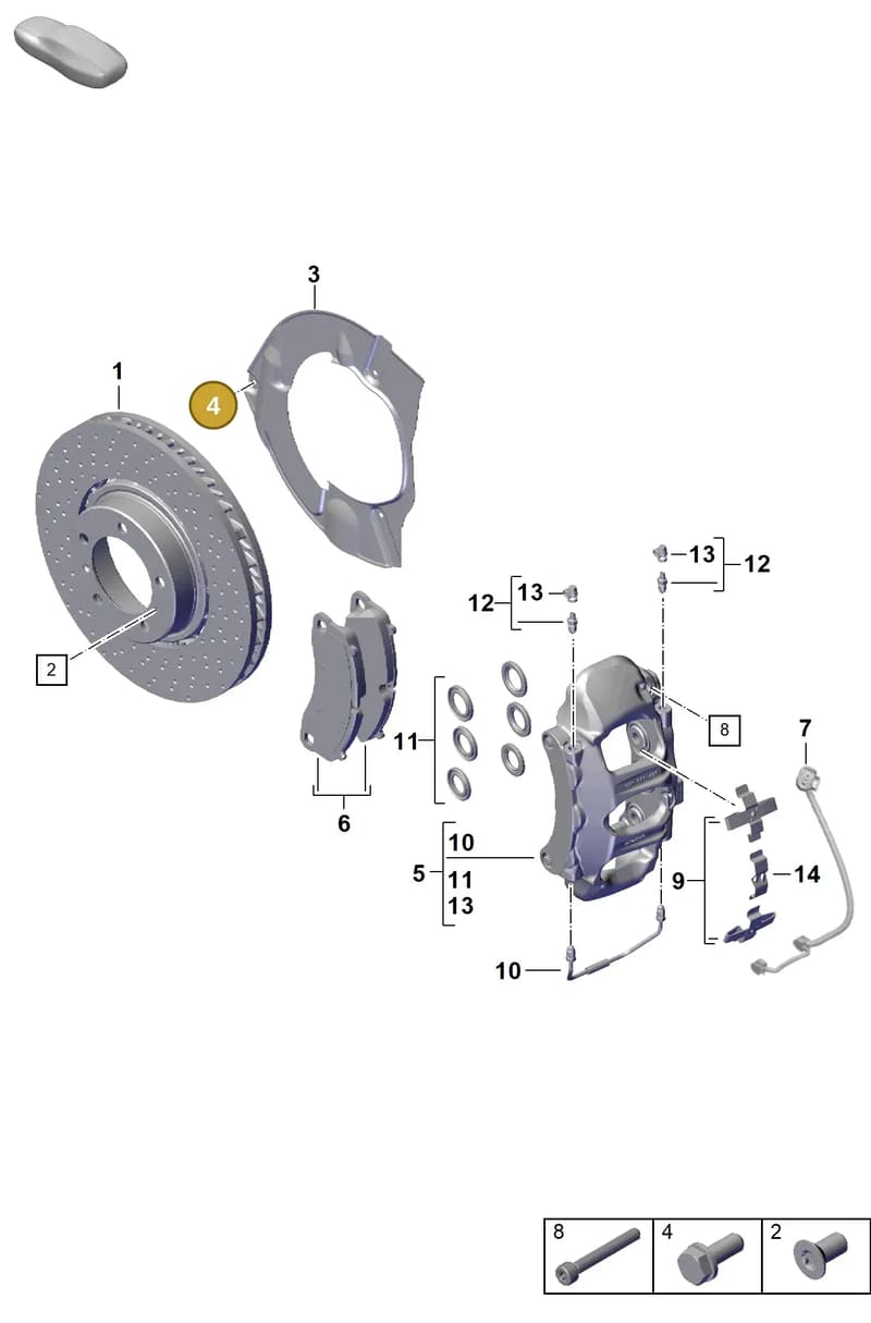PAF100829 — Porsche 911 (2024-2025) diagram p63602000, position 4