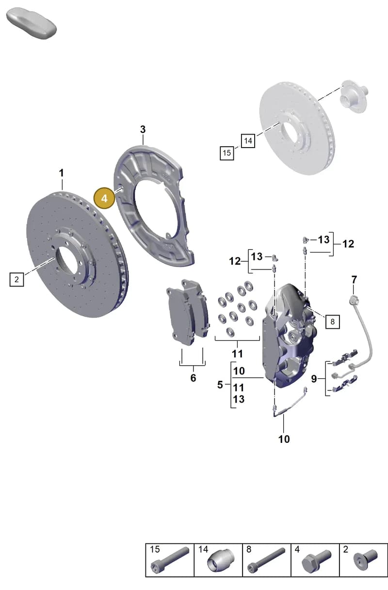 PAF100829 — Porsche 911 (2024-2025) diagram p63602040, position 4