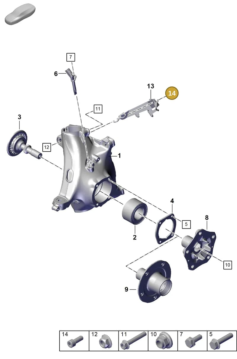 PAF100829 — Porsche 911 (2024-2025) diagram p63401020, position 14