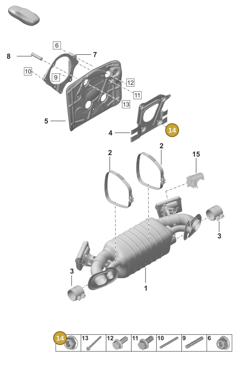 PAF102861 — Porsche 911 (2024-2025) diagram p53202350, position 14