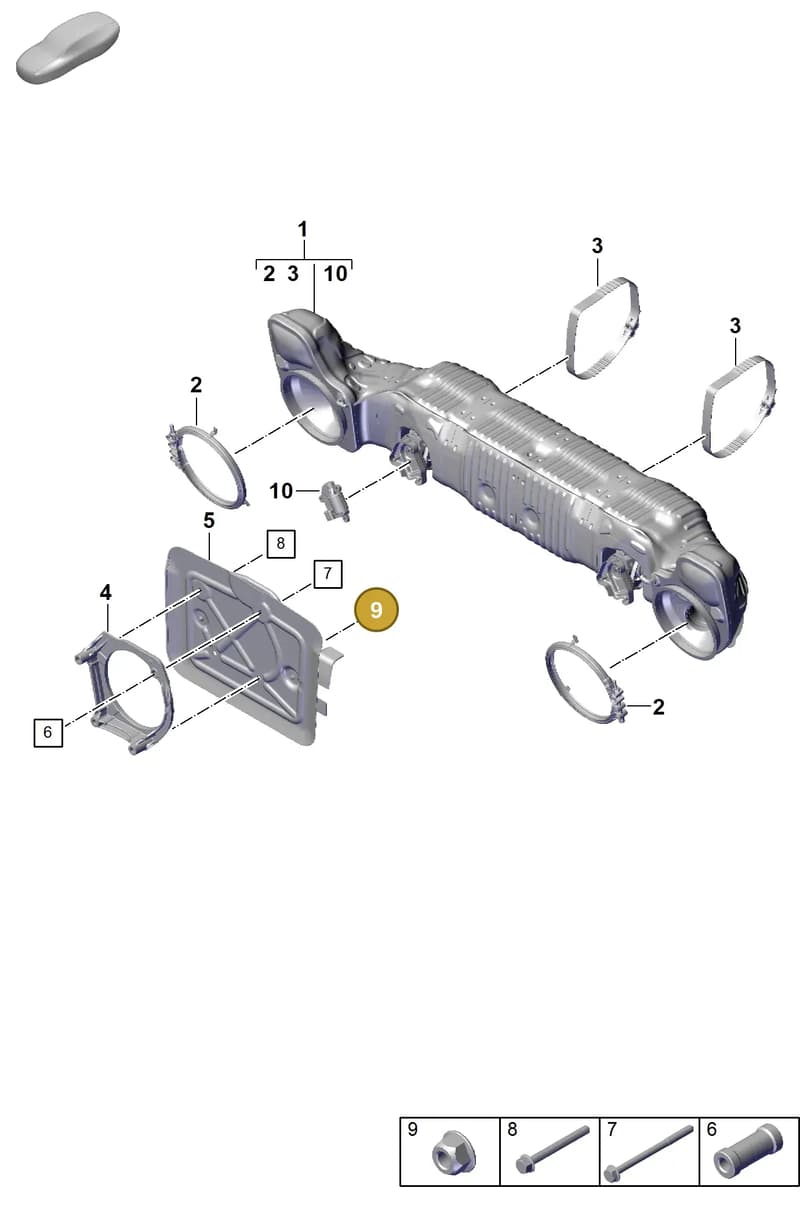 PAF102861 — Porsche 911 (2021-2022) diagram p59202300, position 9