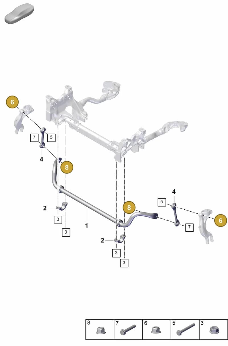 PAF102861 — Porsche Cayenne Coupe (2023-2023) diagram p60402110, position 6+8