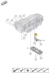 PAF103081 Porsche Hexagon Head Bolt (Combi)