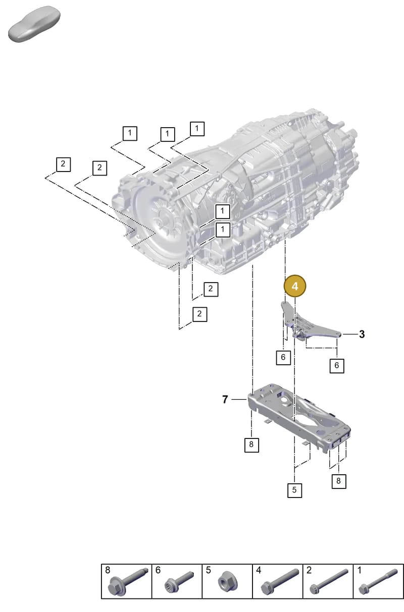 PAF103081 — Porsche Panamera (2023-2025) diagram p62306000, position 4