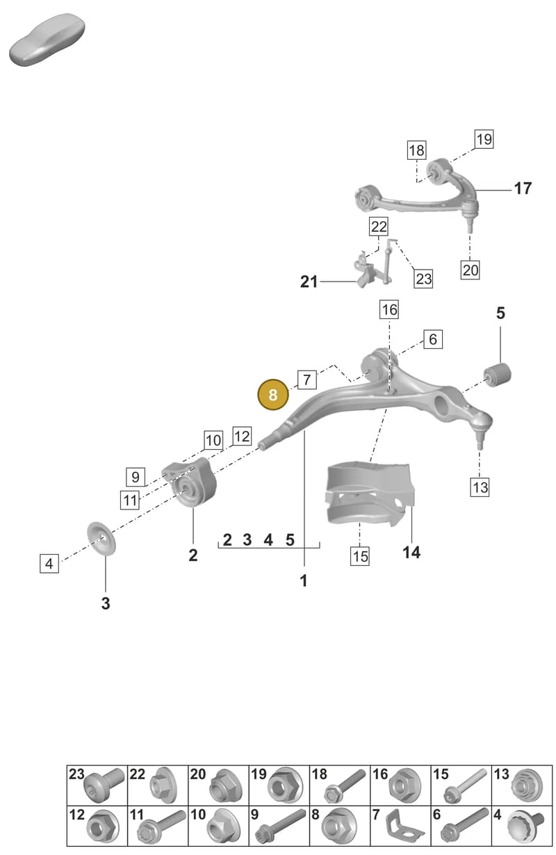 PAF103353 — Porsche Panamera (2023-2025) diagram p58401050, position 8