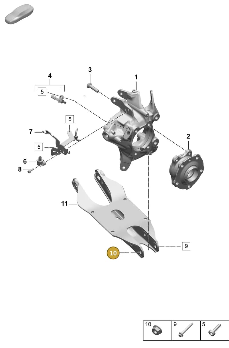 PAF103353 — Porsche Macan (2024-2024) diagram p61501020, position 10