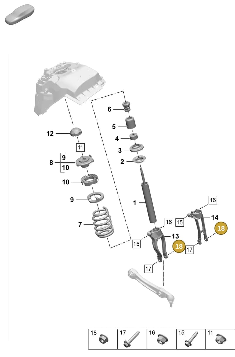 PAF104018 — Porsche Macan (2024-2024) diagram p61402020, position 18