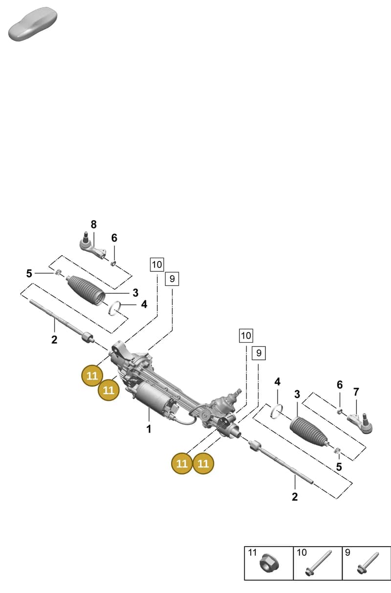 PAF104018 — Porsche Macan (2024-2024) diagram p61403000, position 11