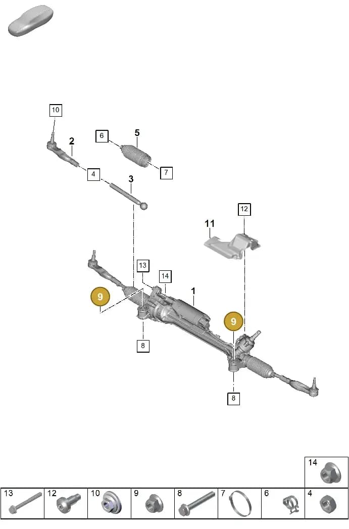 PAF104029 — Porsche Panamera (2023-2025) diagram p62403000, position 9