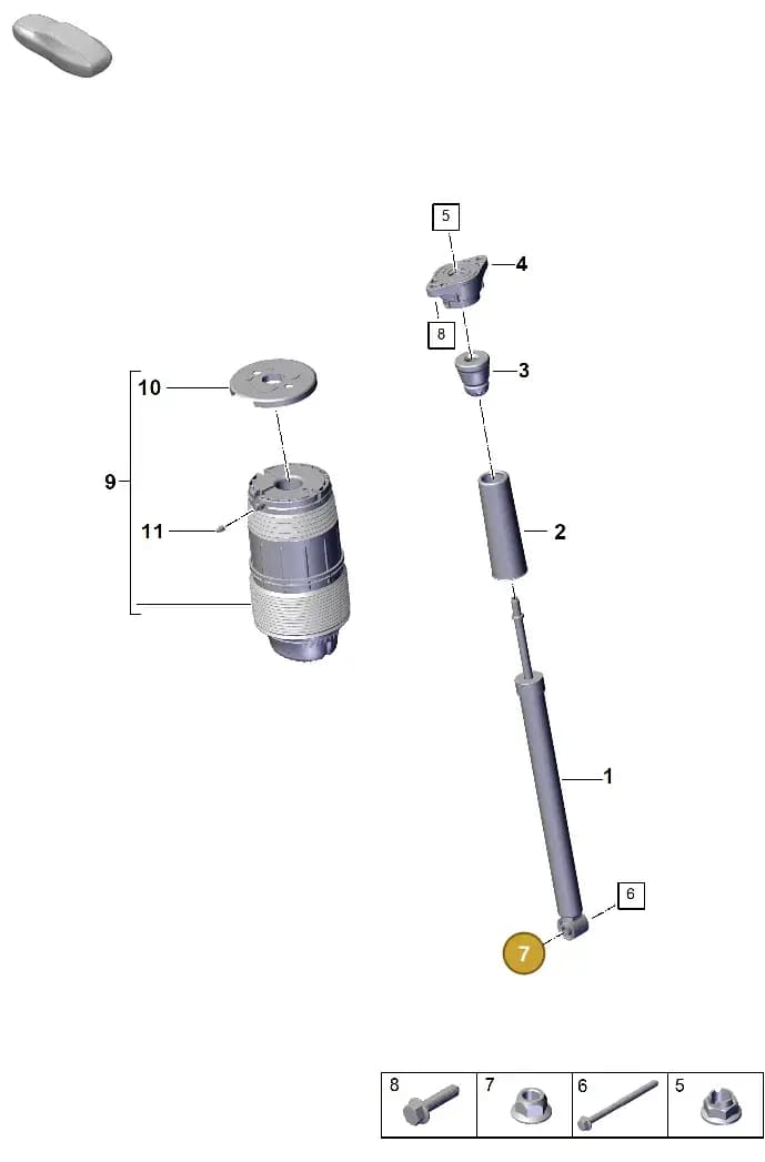PAF104029 — Porsche Panamera (2023-2025) diagram p62502000, position 7