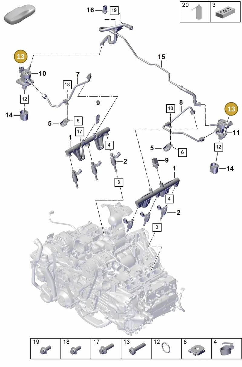 PAF10413408 — Porsche 911 (2021-2022) diagram p59107000, position 13