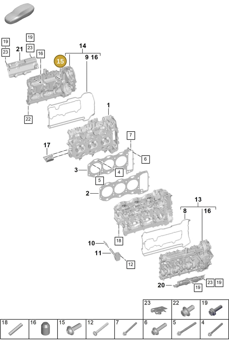PAF10413408 — Porsche 911 (2024-2025) diagram p63103000, position 15