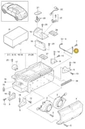 PAF104134 Porsche Oval Socket Head Bolt with Hexagon Drive