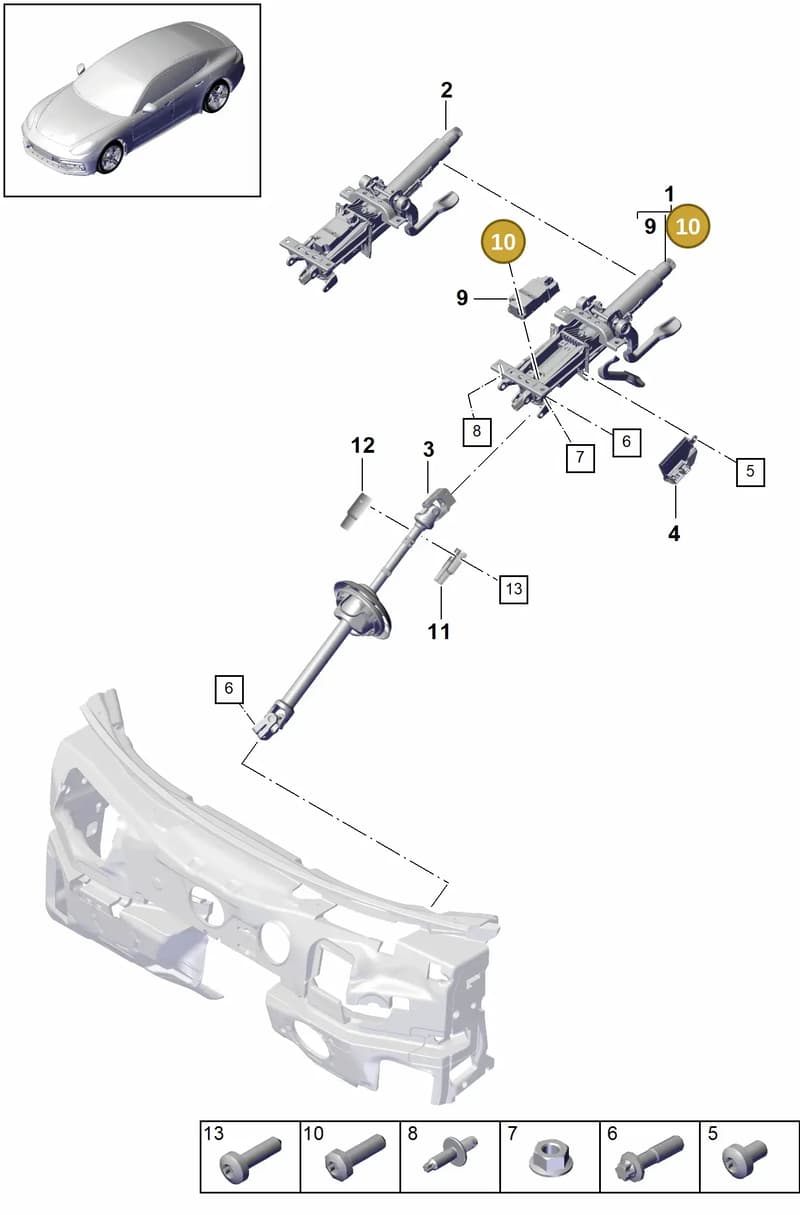 PAF104301 — Porsche Panamera (2016-2020) diagram p49403060, position 10