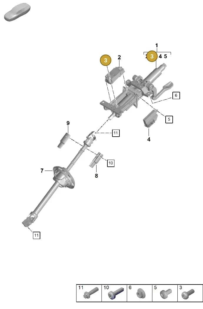 PAF104301 — Porsche Panamera (2020-2023) diagram p58403300, position 3