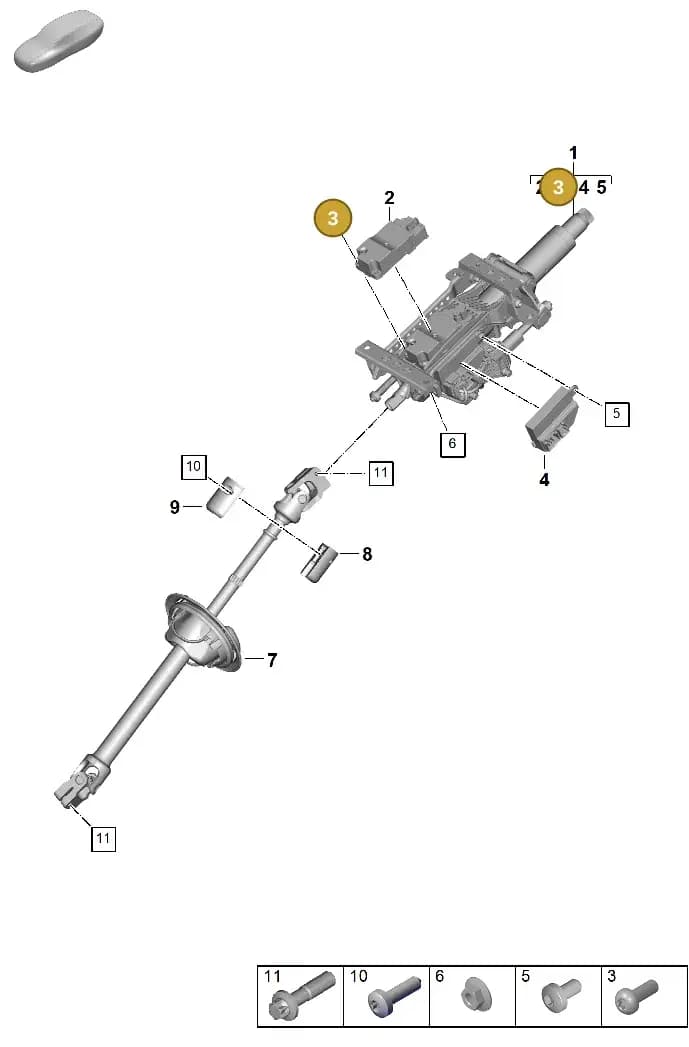 PAF104301 — Porsche Panamera (2023-2025) diagram p62403300, position 3
