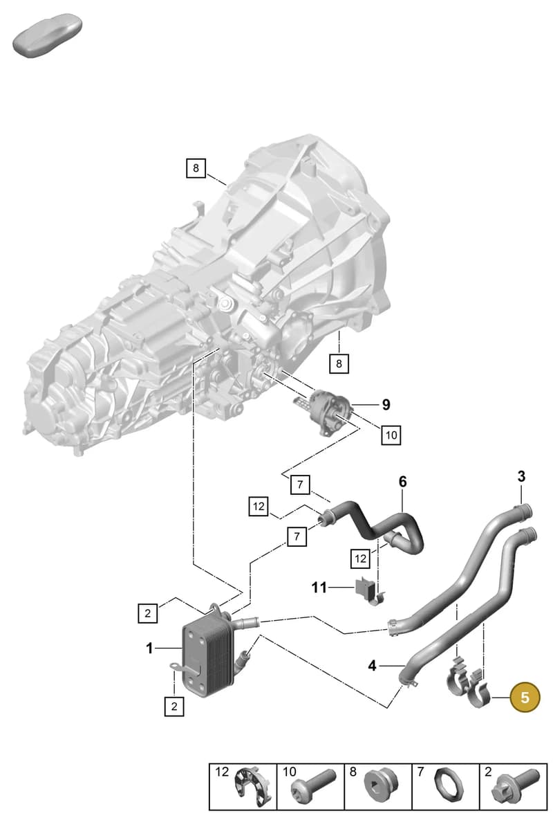 PAF104307 — Porsche Boxster Spyder (2019-2020) diagram p54301110, position 5