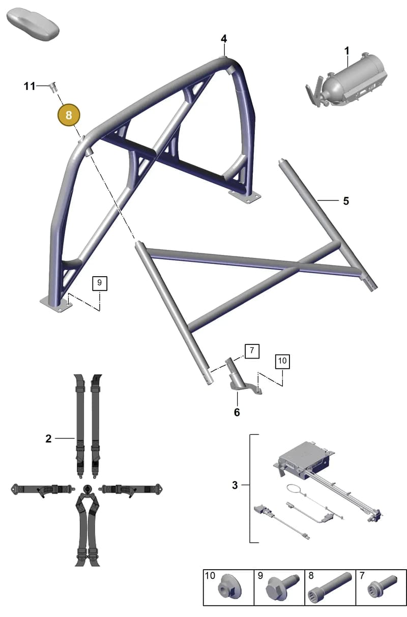 PAF104513 — Porsche 911 (2021-2022) diagram p59812025, position 8