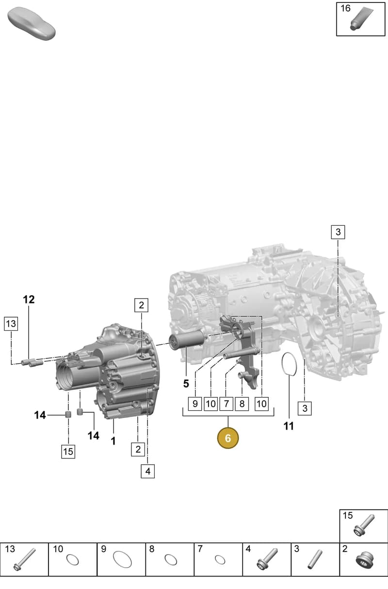 PAF104524 — Porsche Macan (2024-2024) diagram p61355130, position 6