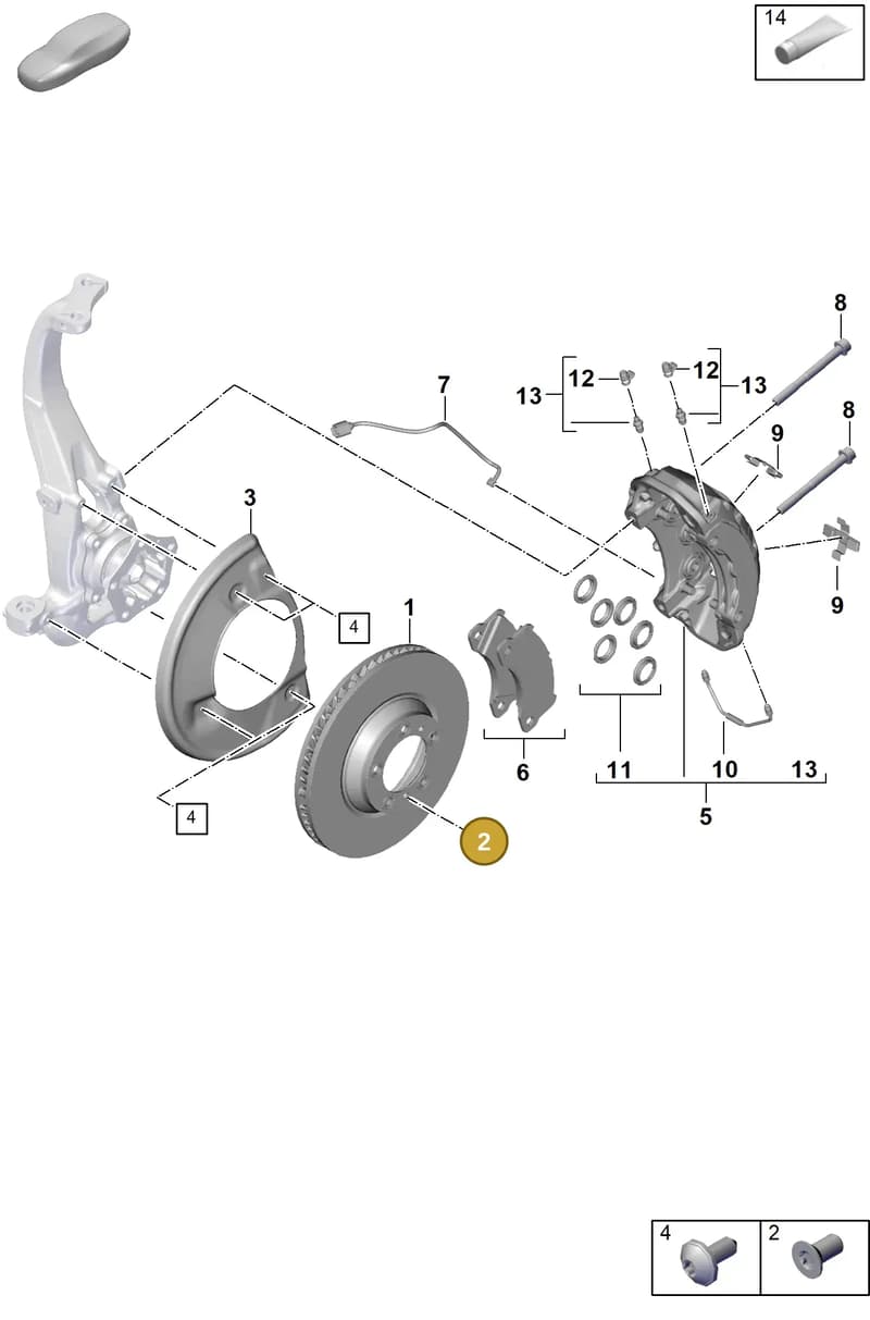 PAF104560 — Porsche Cayenne Coupe (2023-2023) diagram p60602000, position 2
