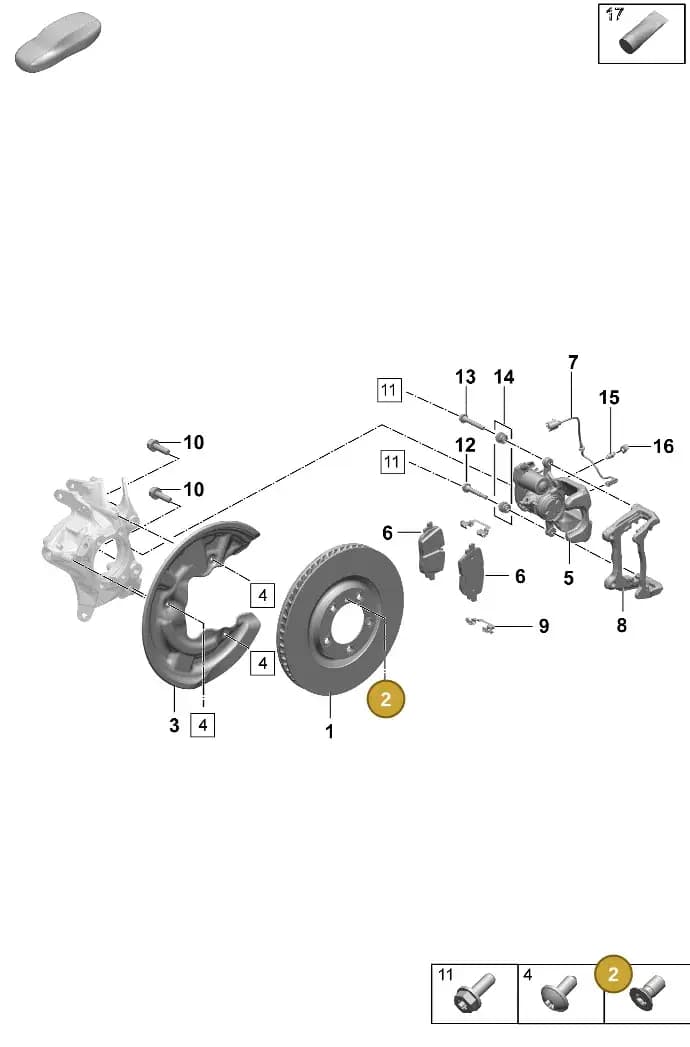 PAF104560 — Porsche Macan (2024-2024) diagram p61603100, position 2
