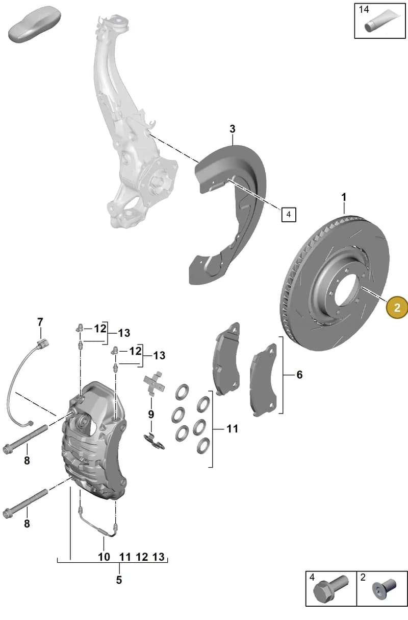 PAF104560 — Porsche Panamera (2023-2025) diagram p62602000, position 2